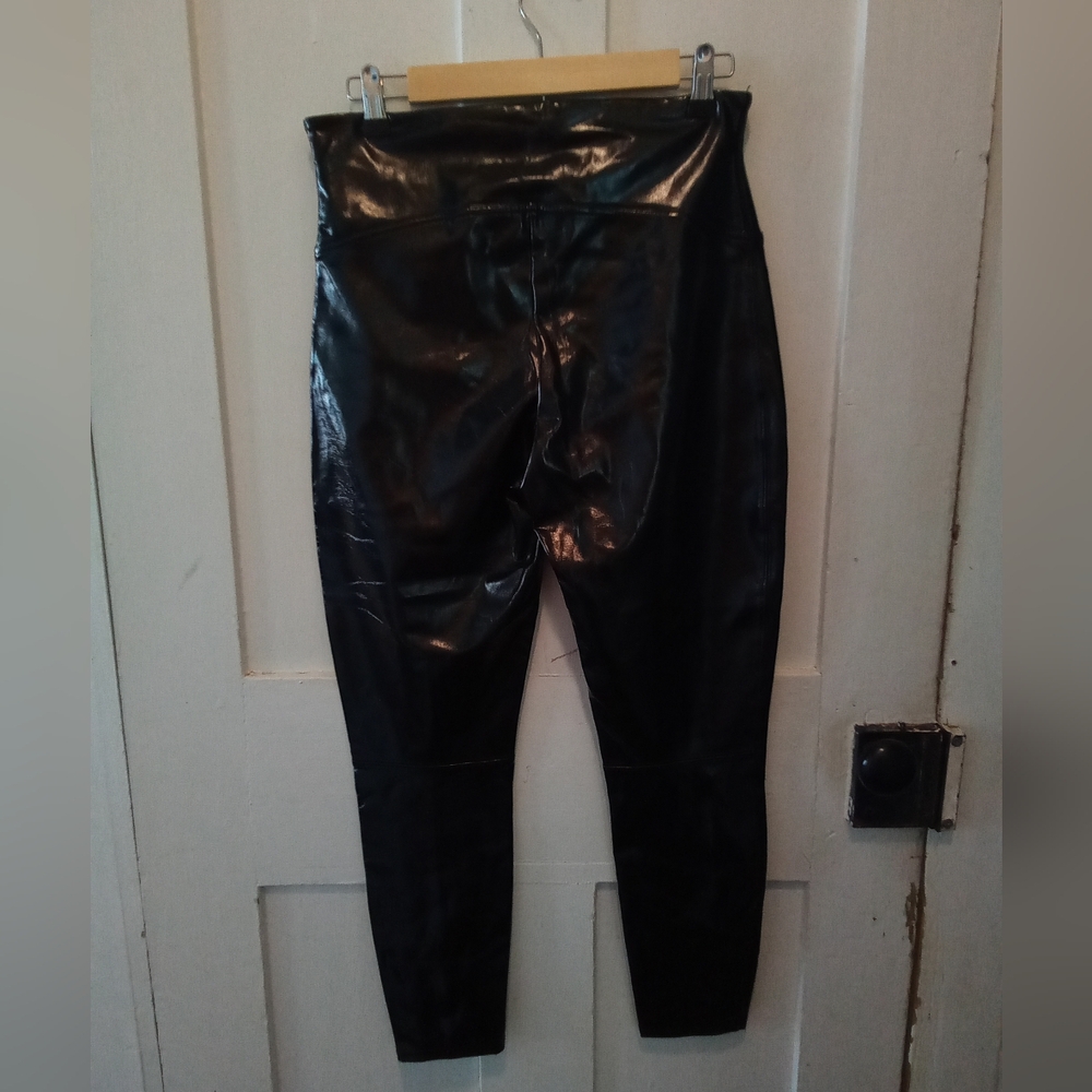 SPANX Shiny Black Leggings